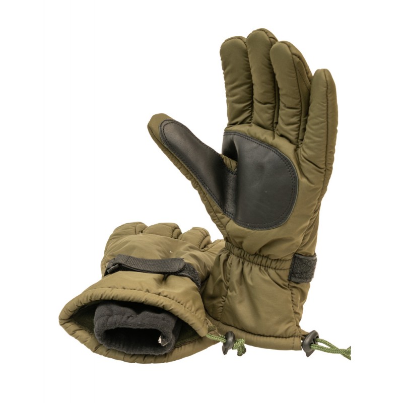 MOUNTCRAFT 2LAYER WATERPROOF PADDED GLOVES OLIVE GREEN & BLACK FULL FINGER